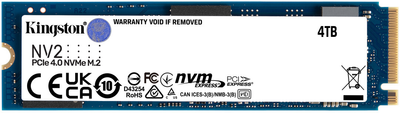 SSD диск Kingston NV2 4TB M.2 2280 NVMe PCIe 4.0 x4 (SNV2S/4000G)
