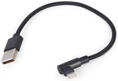 Kabel USB - Apple Lightning Cablexpert 0.2 m Czarny (CC-USB2-AMLML-0.2M)