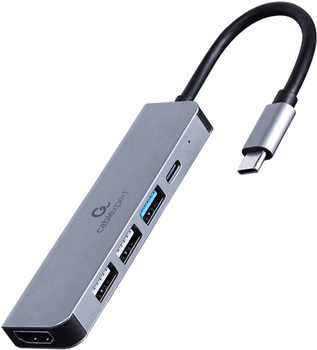USB-хаб Cablexpert USB-C 5-в-1 (хаб/HDMI/PD) (A-CM-COMBO5-03)