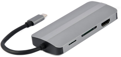 USB-хаб Cablexpert USB-C 8-в-1 (A-CM-COMBO8-02)