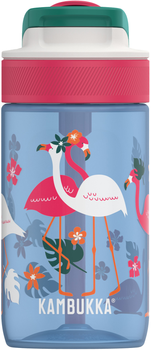 Пляшка для води Kambukka Lagoon Kids Blue Flamingo 400 мл Блакитна (11-04052)