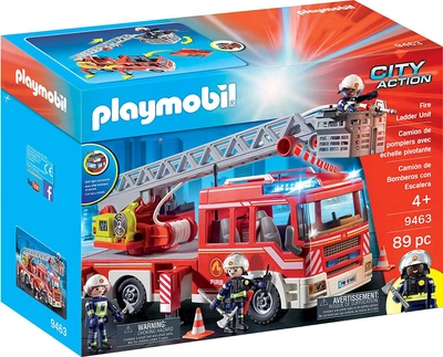 Zestaw do gry Playmobil City Action Wóz strażacki z drabiną (4008789094636)