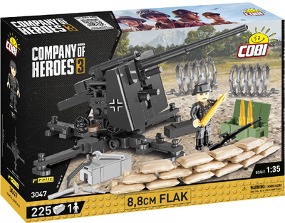 Конструктор Cobi Company of Heroes 3 Зенітна гармата FlaK 225 шт (5902251030476)