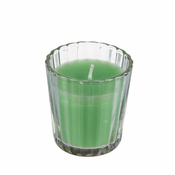 Свеча Citronella Koopman в стакане от комаров зеленый