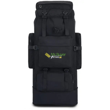 Туристичний тактичний рюкзак з розсувним дном на 85 л 85х36х16 см Чорний (25209)