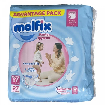 Підгузки-трусики Molfix 7 xx large, 19+ кг, 27 шт