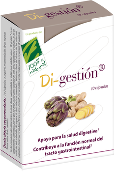 Suplement diety 100% Natural Di-Gestion 30 kapsułek (8437019352158)
