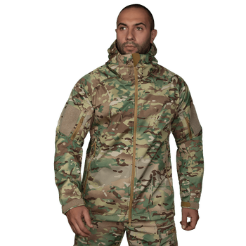 Куртка тактическая демисезонная мужская для силовых структур CM Stalker SoftShell Мультикам (7089), XXL TR_7089(XXL)