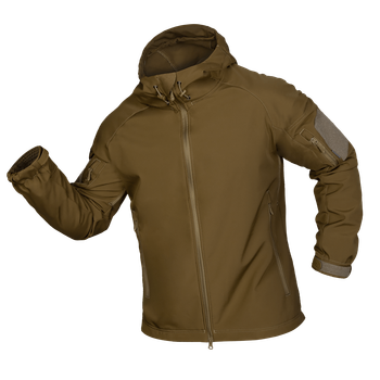 Куртка тактическая демисезонная мужская для силовых структур Stalker SoftShell Койот (7346), XXL TR_7346-XXL