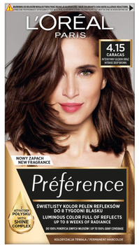 Farba do włosów L'Oreal Paris Preference 4.15 Caracas 240 g (3600010013389)
