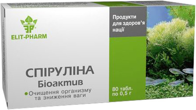 Спирулина Биоактив натуральная добавка №80 таблеток (4820060421715)