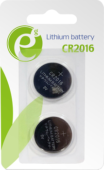 Літійові батарейки EnerGenie CR2016 2 шт (EG-BA-CR2016-01)
