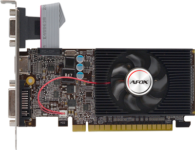 Відеокарта AFOX PCI-Ex GeForce GT610 1GB GDDR3 (64bit) (810/1333) (DVI-D, VGA, HDMI) (AF610-1024D3L7-V6)