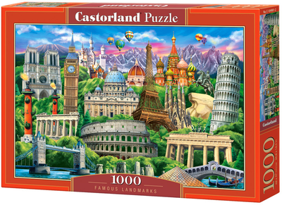Puzzle Castorland Znane miejsca 1000 części (5904438104901)