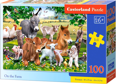 Puzzle Castorland Na farmie 100 elementów (5904438111138)