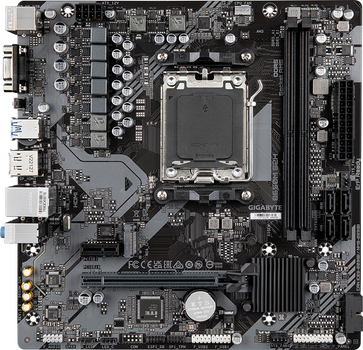 Материнська плата Gigabyte B650M S2H (sAM5, AMD B650, PCI-Ex16)