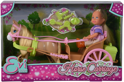 Ляльковий набір Simba Еви та карета з конем та аксесуарами (105733649)