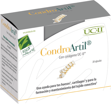 Дієтична добавка 100% Natural Condroartil Con Colageno Uc-Ii 30 капсул (8437008750064)