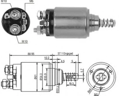 Втягуюче реле стартера Magneti Marelli (940113050186)
