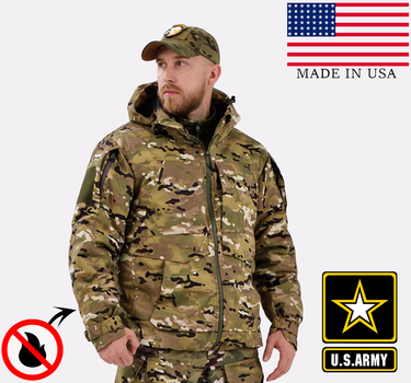 Зимова військова тактична куртка-бушлат M11 Камуфляж Мультикам Multicam SPARTAN розмір 54