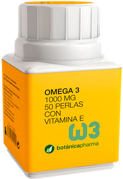 Дієтична добавка Botanicapharma Omega 3 with Vitamin E 1000 мг 50 капсул (8435045200351)
