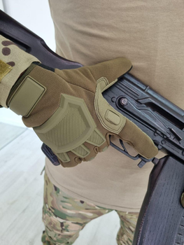 Тактические перчатки с сенсором, Койот, размер XL