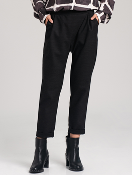 Spodnie regular fit damskie Look Made With Love Look 415 L/XL Czarne (5903999303501)