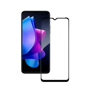 Захисне скло для TECNO Spark 10 Full Glue (0.25 мм, 2.5D, чорне) ЛЮКС 65053