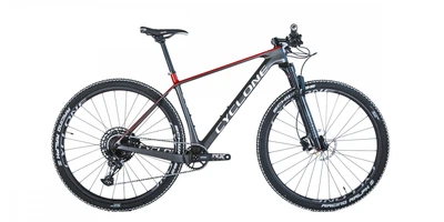 Велосипед CYCLONE 29" PRO 1 carbon 17” Сер/Красн