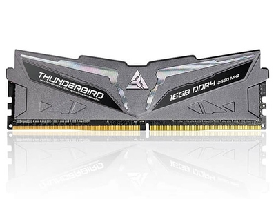 Пам'ять 16Gb DDR4, 2666 MHz, Arktek Thunderbird, Black, 19-19-19-43, 1.2V, з радіатором (AKD4S16P2666H)