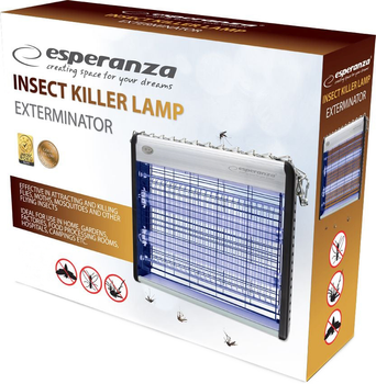 Лампа пастка для комах Esperanza EHQ003 Insect Killer Lamp Exterminator (5901299929070)