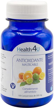 Добавка харчова H4u Antiox Masticable 500 mg 100 таблеток (8436556080272)