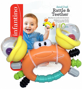 Grzechotka z gryzakiem Infantino Mister Crab 1 szt (0773554048896)