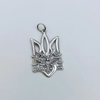 Кулон серебряный "Тризуб.Мечи" 3,76 г