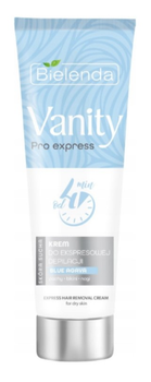 Krem do ekspresowej depilacji skóry suchej Bielenda Vanity Pro Express Blue Agava 75 ml (5902169051938)