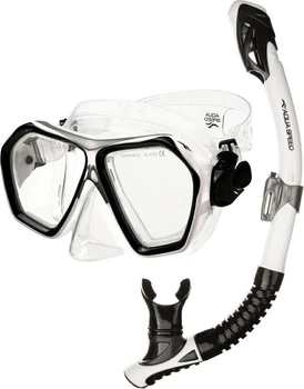 Набір маска і трубка Aqua Speed Blaze + Borneo 60317 (618-05) Уні OSFM Чорні (5905718603176)