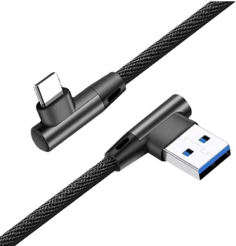 Kabel kątowy Cablexpert USB Type-C do USB 2.0 (CC-USB2J-AMLCML-1M)