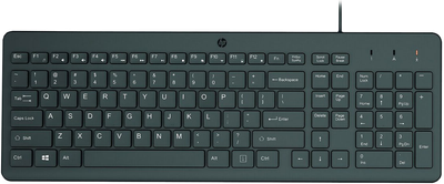 Клавіатура дротова HP 150 USB Black (196548244133)