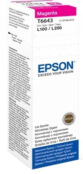 Контейнер з чорнилом Epson T6643 для L100/L200/L300/L120/L3050/L3070/L366 Magenta (C13T66434A)