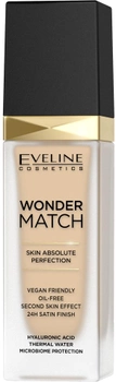 Тональна основа для обличчя Eveline Cosmetics Wonder Match 11 Almond розкішна підлаштовувальна 30 ml (5901761985085)