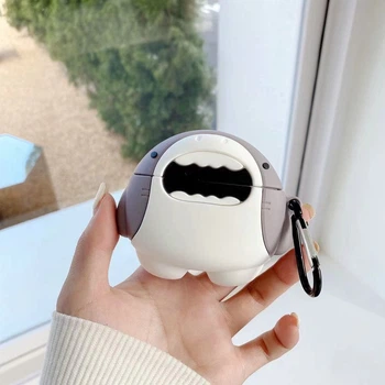 Силиконовый чехол Alitek для наушников Samsung Galaxy Buds 2 Pro / 2 / Pro / Live + карабин Акула