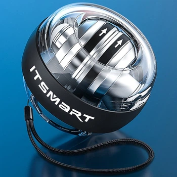 Гироскопический тренажер для кисти с подсветкой Itsmart Черный