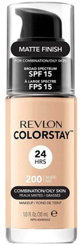 Тональна основа для обличчя Revlon ColorStay SPF15 200 Nude для жирної та комбінованої шкіри 30 ml (309974700047)