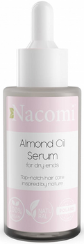 Serum na końcówki włosów Nacomi z olejem ze słodkich migdałów, z pipetą 50 ml (5902539702156)