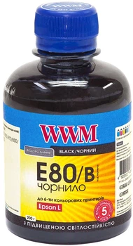 Чернила WWM E80 Epson L800 200 мл Black (E80/B)