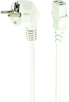 Kabel zasilający Cablexpert CEE7/17-C13 VDE 1.8 m Biały (PC-186W-VDE)