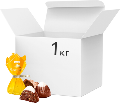 Цукерки Roshen Mont Blanc з шоколадом і сезамом 1 кг (4823077632501)