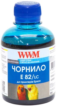 Чернила WWM E82 Epson Stylus Photo T50/P50/PX660 200 мл Light Cyan (E82/LC)