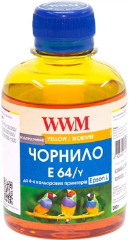 Чернила WWM E64 Epson L110/L210/L355 200 мл Yellow (E64/Y)
