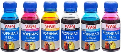 Набор чернил WWM E82 для Epson 6x100 мл B/C/M/Y/LC/LM (E82SET-2)